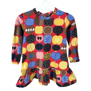 Unisex Marimekko - Tricot dress, size 74 - 80 - Red (1)