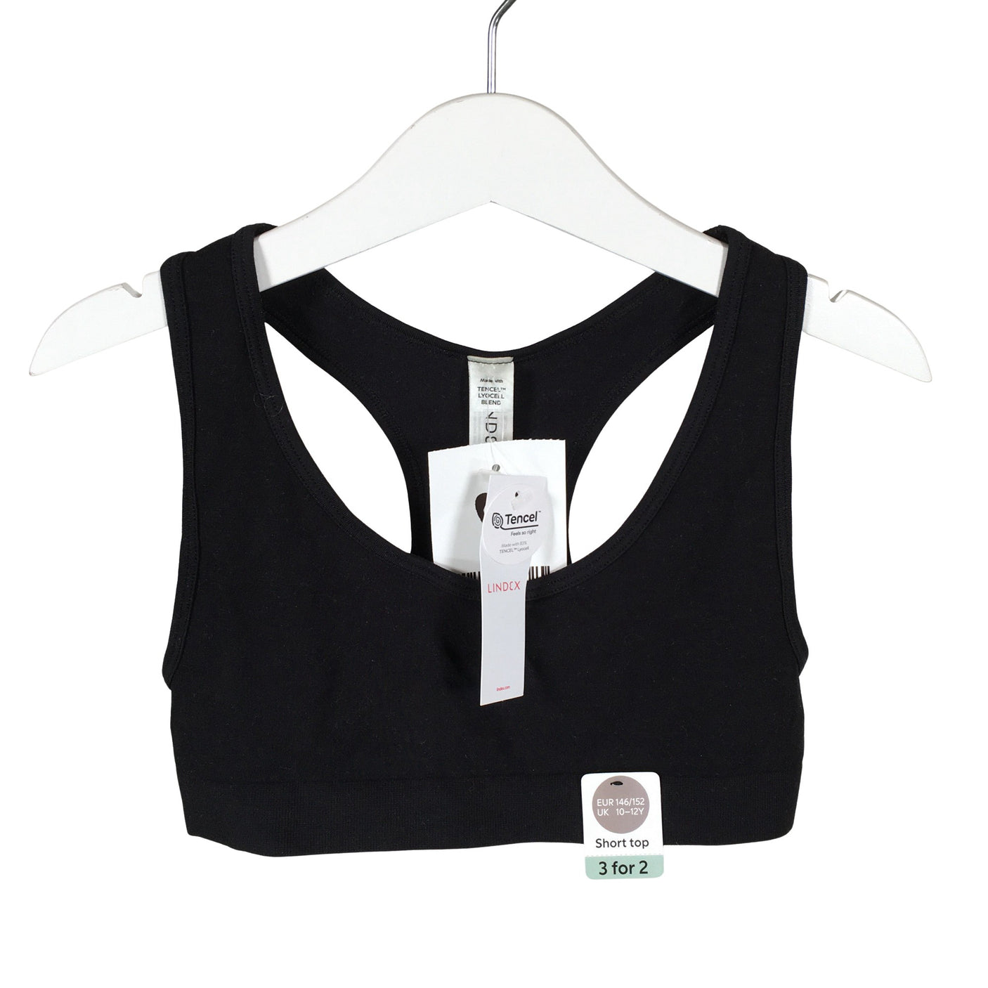 Unisex Lindex - Sports top, size 146 - 152 - Black (1)