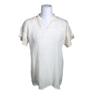 Unisex Soyaconcept - Short-sleeved blouse, size 36 - Natural white (1)