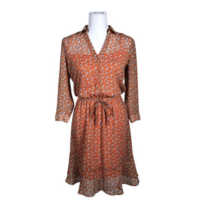 Unisex Esprit - Schiffon dress, size 36 - Orange (1)