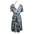 Unisex Goddiva London - Schiffon dress, size 40 - Turquoise ()