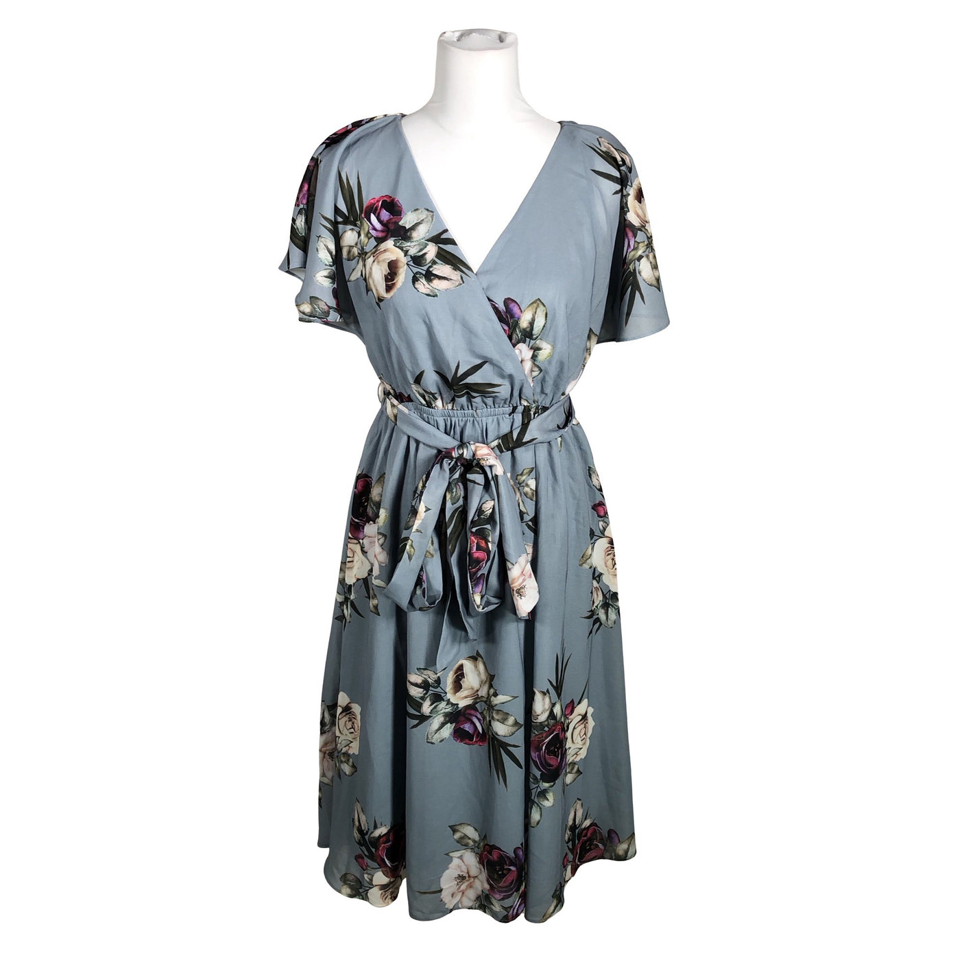 Unisex Goddiva London - Schiffon dress, size 40 - Turquoise (1)