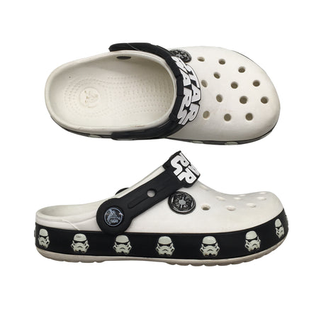 Unisex Crocs - Slip-on shoes, size 30 - White ()