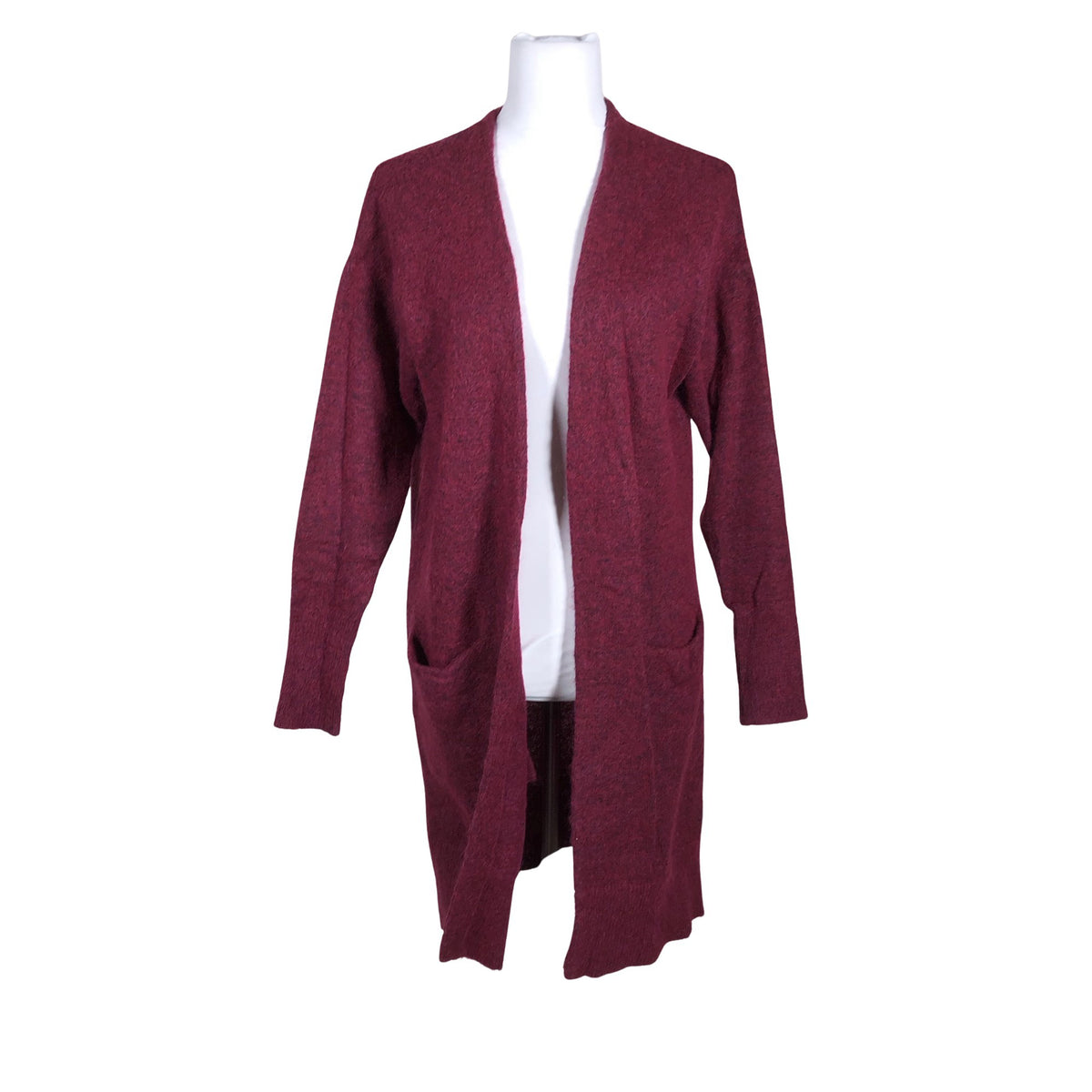 Unisex Selected - Cardigan, size 34 - Wine red (1)