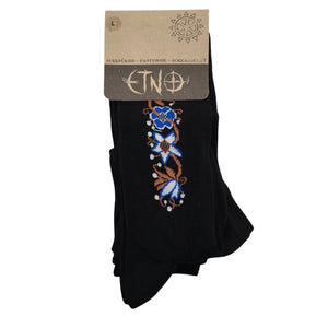 Unisex Etno - Stockings, thick, size 40 - Black (1)