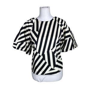 Unisex Part two - Short-sleeved blouse, size 36 - Black (1)