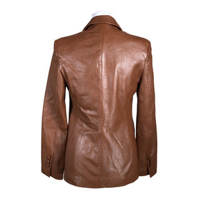 Unisex Andiata - Leather jacket, size 36 - Brown (3)