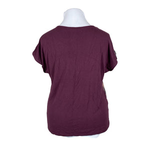 Unisex Esprit - Short-sleeved blouse, size 44 - Violet (2)