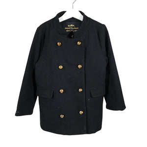 Unisex Mini Rodini - Wool coat, size 110 - 116 - Black (1)