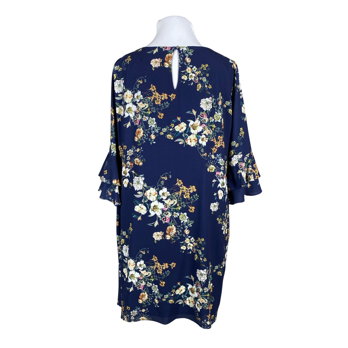 Unisex Wallis - Schiffon dress, size 46 - Blue (2)