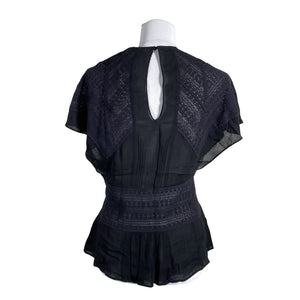 Unisex IRO - Short-sleeved blouse, size 36 - Black (2)