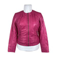 Unisex Saki - Leather jacket, size 42 - Pink ()