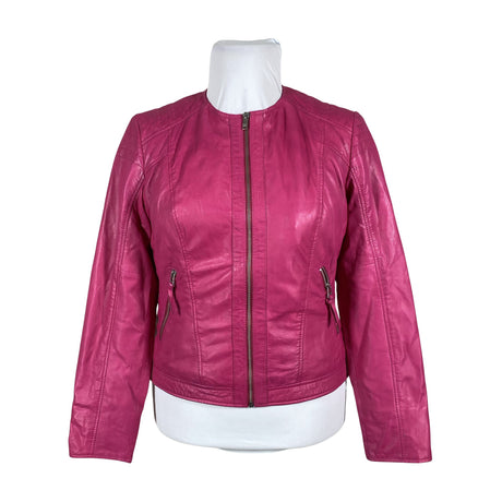 Unisex Saki - Leather jacket, size 42 - Pink ()