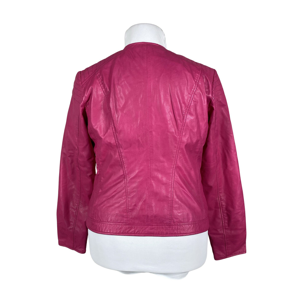 Unisex Saki - Leather jacket, size 42 - Pink (3)