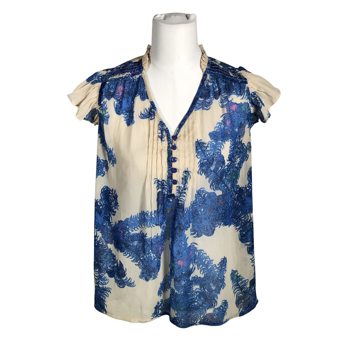 Unisex Coster Copenhagen - Short-sleeved blouse, size 36 - Beige (1)