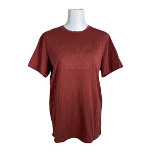 Unisex A.P.C. - T-shirt, size 40 - Wine red (1)
