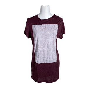 Unisex Plain - Tricot tunic, size 36 - Wine red (1)