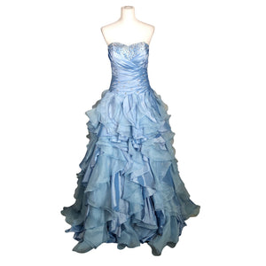 Unisex Handmade - Party dress, size 36 - Light blue (1)