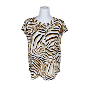Unisex Goldner - Short-sleeved blouse, size 40 - Brown (1)