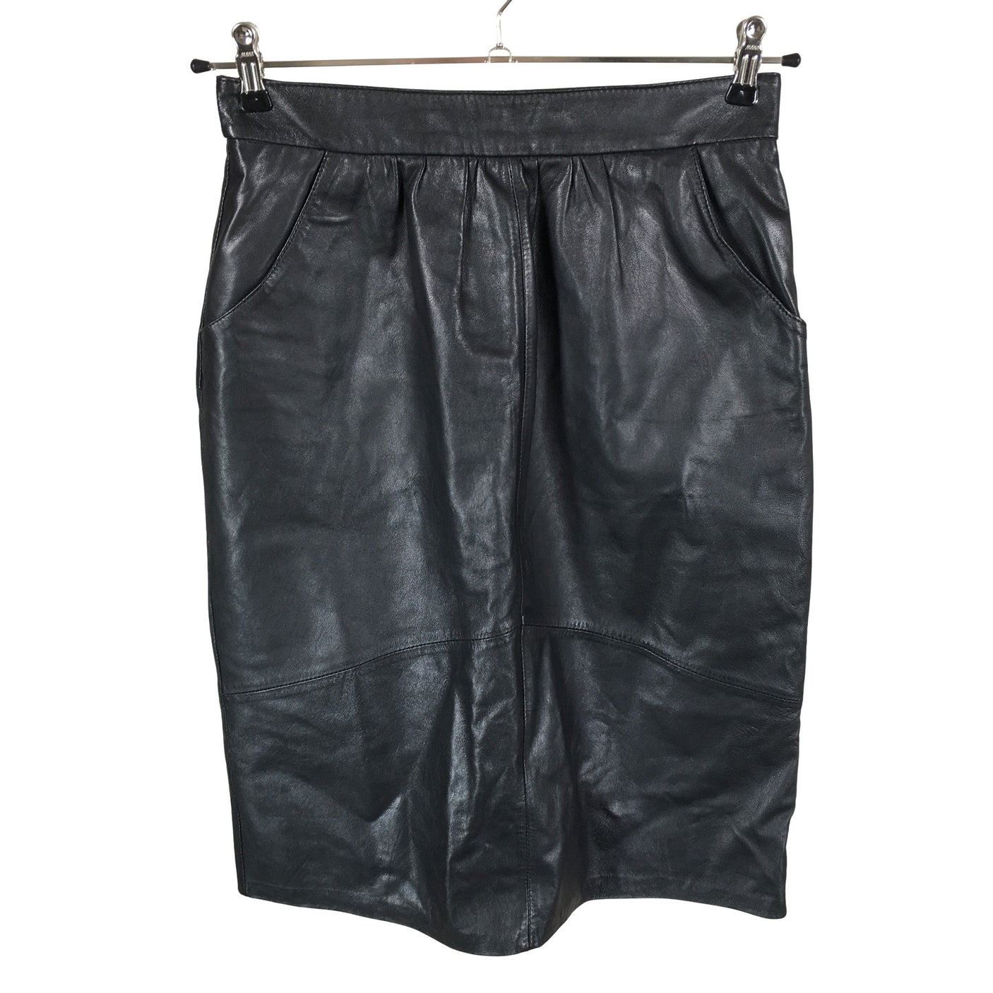 Unisex Friitala - Leather skirt, size 40 - Black (1)