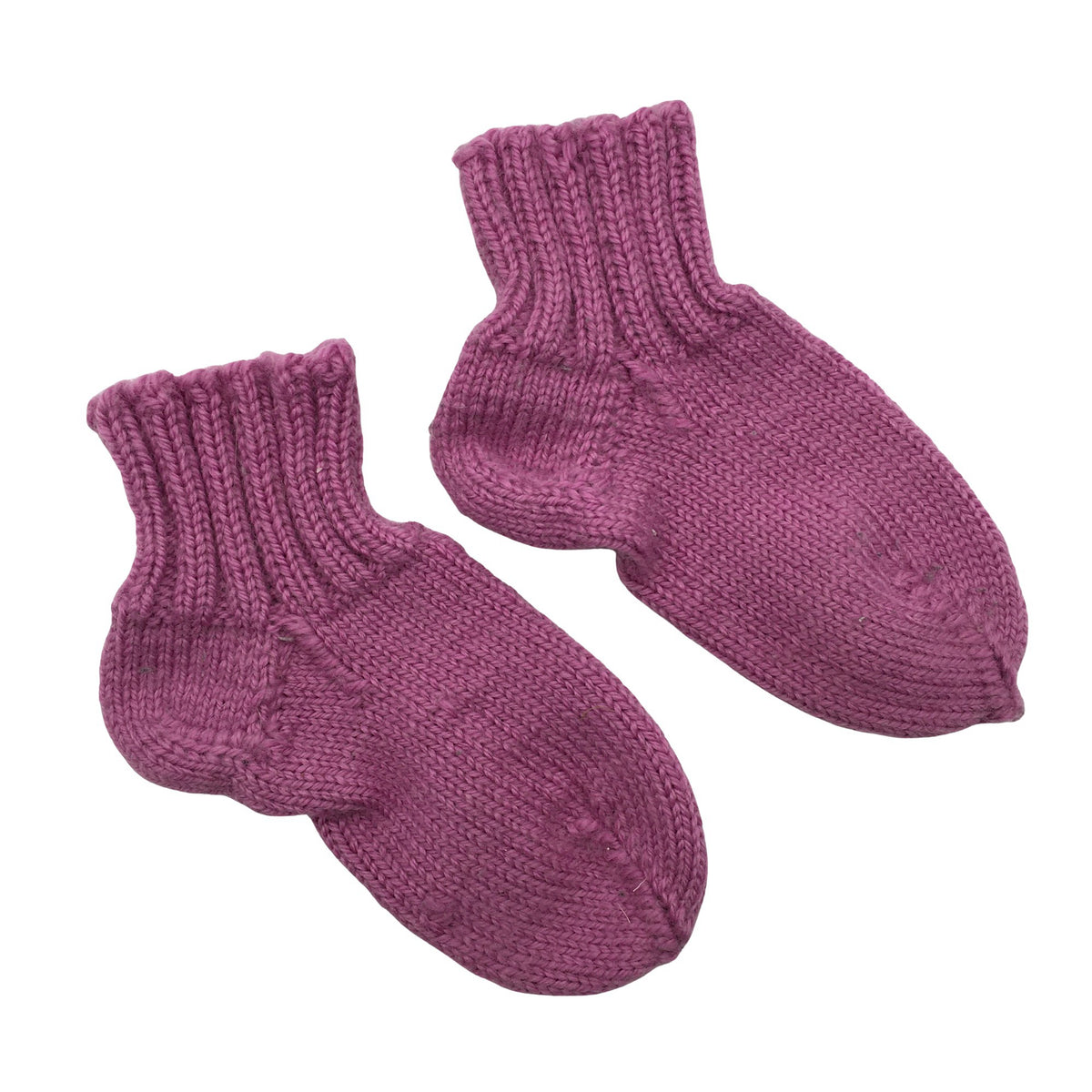 Unisex Handmade - Wool socks, size 25 - Violet (1)