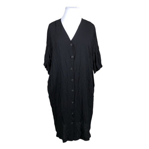 Unisex Lindex - Schiffon dress, size 44 - Black (1)