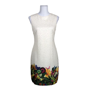 Unisex Desigual - Sheath dress, size 38 - Natural white (1)