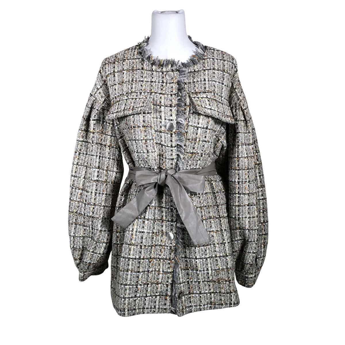 Unisex Bruuns Bazaar - Wool coat, size 40 - Gray (1)