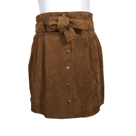 Unisex Sézane - Leather skirt, size 36 - Brown ()