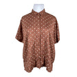 Unisex Uniqlo - Short-sleeved blouse, size 42 - Brown ()