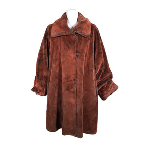 Unisex Marimekko - Faux fur coat, size 36 - Brown (1)