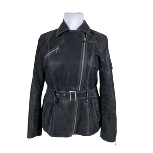 Unisex Big-L - Leather jacket, size 42 - Black (1)