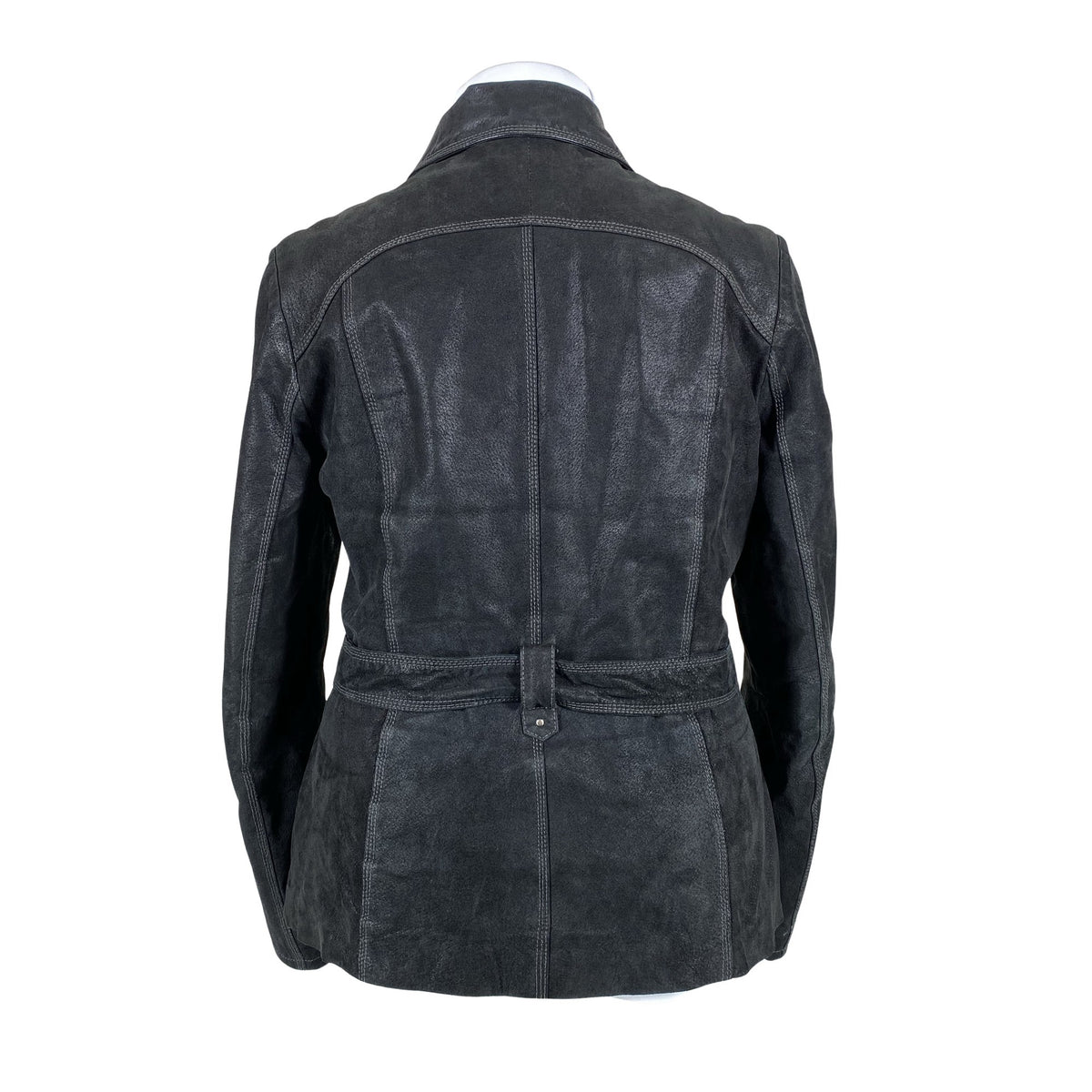 Unisex Big-L - Leather jacket, size 42 - Black (2)