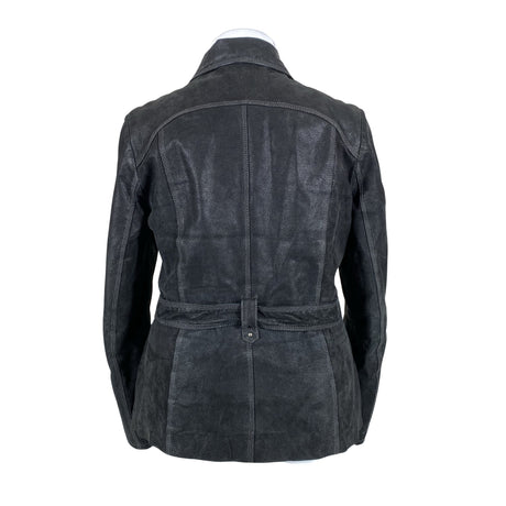 Unisex Big-L - Leather jacket, size 42 - Black (2)