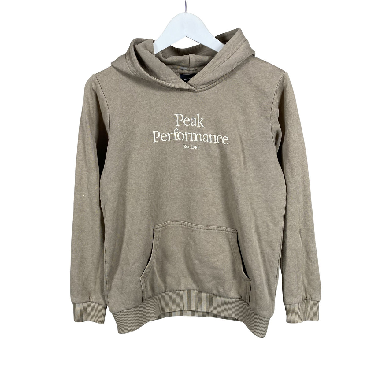 Unisex Peak Performance - Hoodie, size 158 - 164 - Beige (1)
