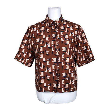 Unisex Samuji - Short-sleeved blouse, size 40 - Brown ()