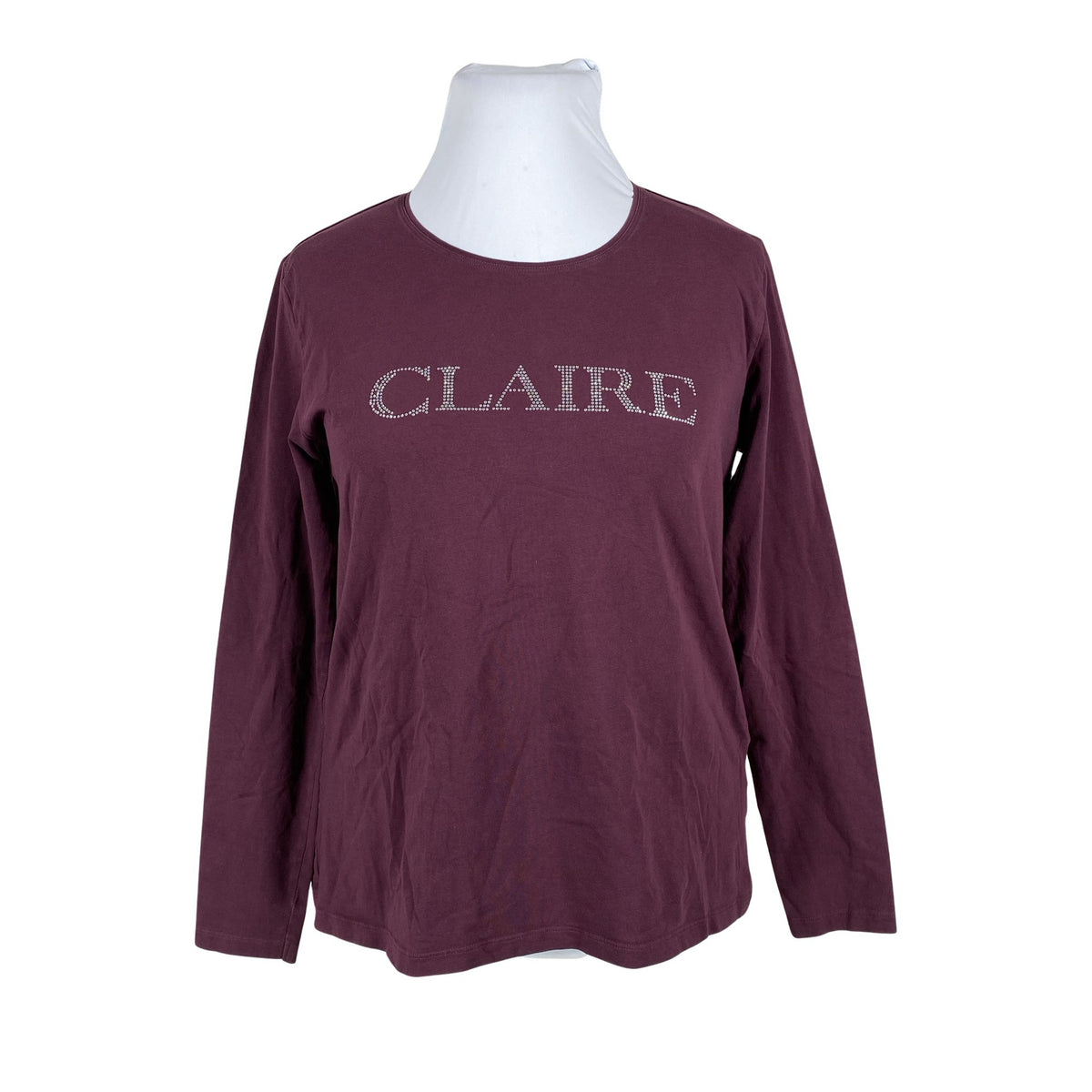 Unisex Claire.dk - Tricot shirt, size 46 - Wine red (1)