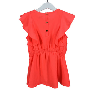 Unisex Name It - Schiffon dress, size 110 - 116 - Orange (2)