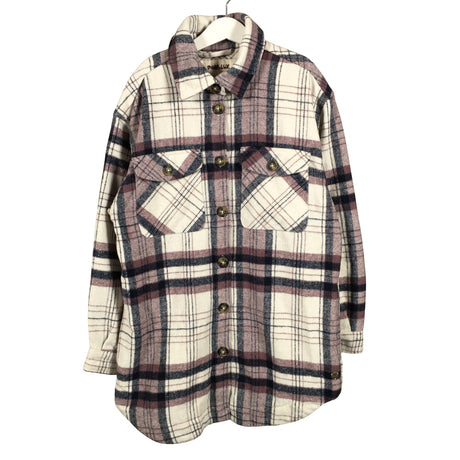 Unisex POMPdeLUX - Flannel shirt, size 146 - 152 - White ()