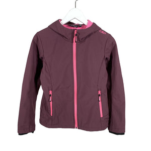 Unisex CMP - Soft shell jacket, size 158 - 164 - Wine red (1)
