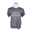 Unisex Soc - Sports shirt, short sleeve, size XL - Gray ()