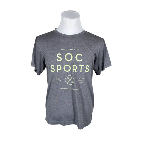 Unisex Soc - Sports shirt, short sleeve, size XL - Gray ()