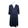 Unisex Isolde - Schiffon dress, size 38 - Blue ()