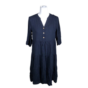 Unisex Isolde - Schiffon dress, size 38 - Blue (1)