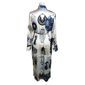 Unisex Herzen's Angelegenheit - Schiffon dress, size 38 - Blue (2)