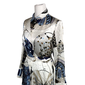 Unisex Herzen's Angelegenheit - Schiffon dress, size 38 - Blue (3)