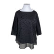 Unisex Voglia - Tricot tunic, size 48 - Black ()
