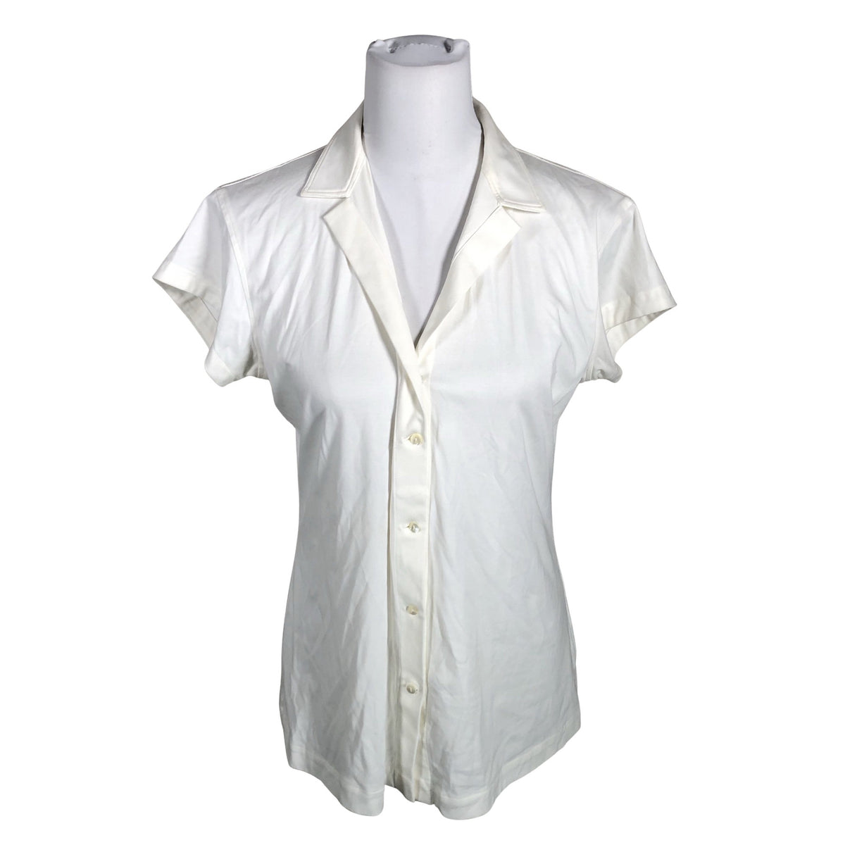 Unisex Artigiano by Asoni - Short-sleeved blouse, size 40 - Natural white (1)