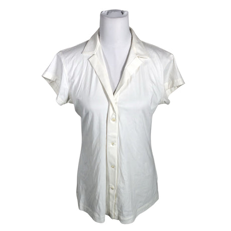 Unisex Artigiano by Asoni - Short-sleeved blouse, size 40 - Natural white ()