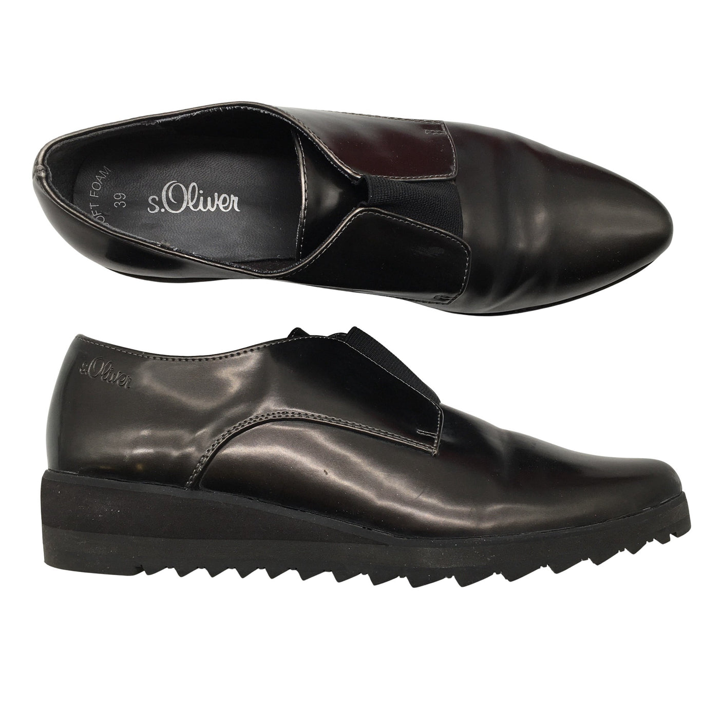 Unisex s.Oliver - Loafers, size 39 - Black (1)